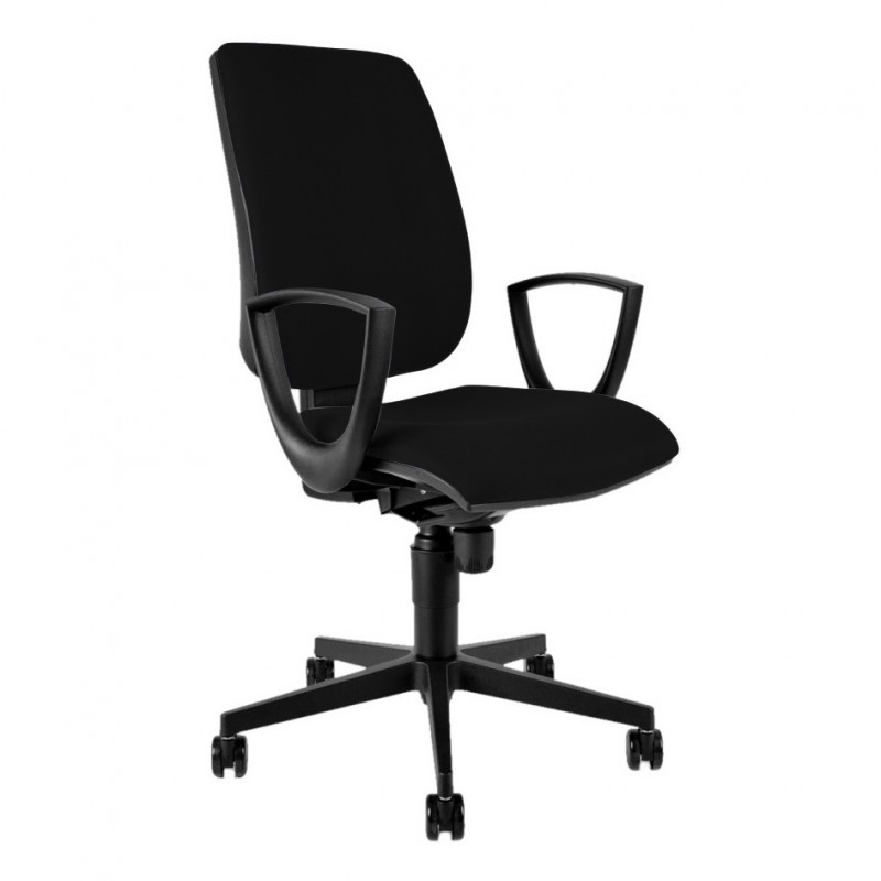 Kancelářská židle s područkami, D4, modrá (MOD 1380 SYN BR29)