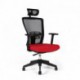 Kancelářská židle s podhlavníkem, TD-14, červená (THEMIS SP)