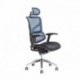 Kancelářská židle s podhlavníkem, IW-04, modrá (MEROPE SP)