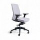Kancelářská židle čalouněná bez podhlavníku, černý plast, zelená 203 (J2 BP)