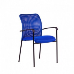 Kancelářská židle, DK 90, modrá (TRITON BLACK)