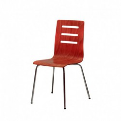 Dřevěná židle, TŘEŠEŇ/CHROM (TINA)