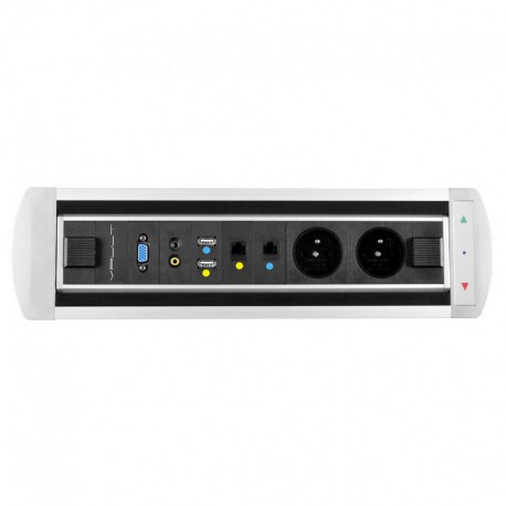 Elektricky otočný panel, 2x el.,2x data,video,audio,VGA,USB (VAULT BTCZ 012)
